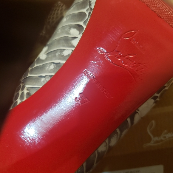 Python Peep Toe Louboutin - Picture 4 of 4